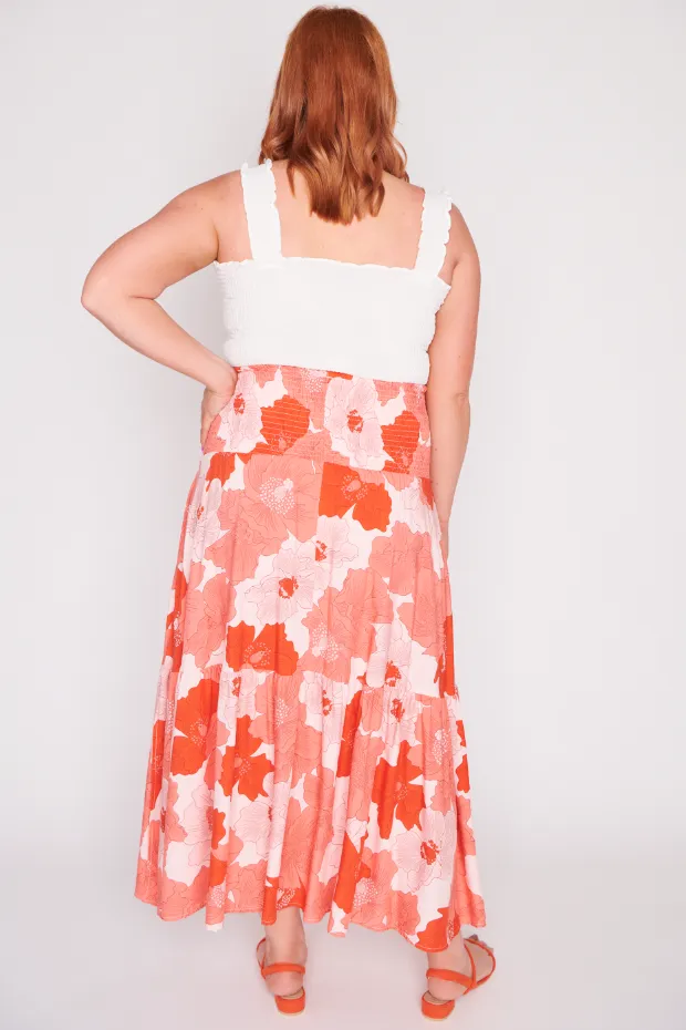 Willy Popping Orange Skirt